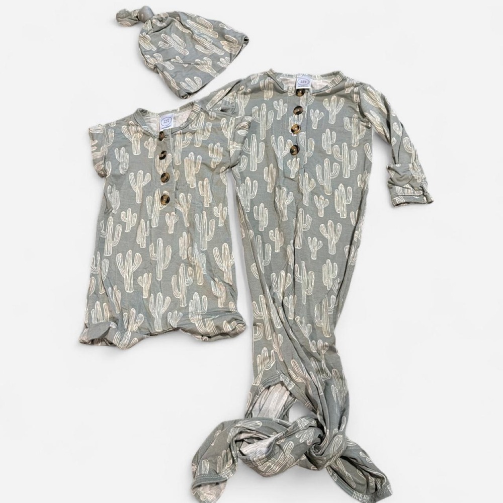 Lou Lou & Company Knox cactus bamboo Newborn bundle